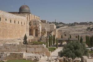 Al Aqsa El Marwani Solomons Scuderie moschea nella città vecchia di Gerusalemme in Israele foto