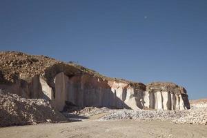 cava di pietra di sillar in arequipa perù foto