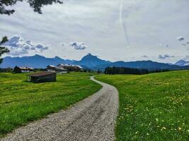 escursioni a piedi pista depressione bellissimo bavarese paesaggio foto