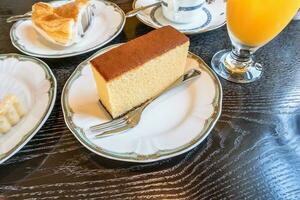 castella nagasaki, popolare giapponese spugna torta, tradizionale dolce, nagasaki, kyushu, Giappone foto