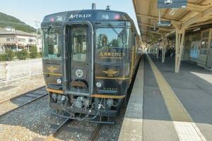 Kumamoto, Kyushu, Giappone - ottobre 20 2018 jr kyushu treno limitato esprimere un' treno, misumi - kumamoto foto