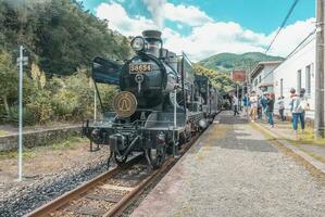 oita,kyushu,giappone - ottobre 19, 2018 jr kyushu treno sl Hitoyoshi, vapore locomotiva treno foto