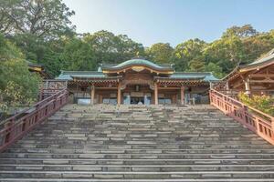 Nagasaki, Kyushu, Giappone - ottobre 24, 2018 suwa-jinja, shinto santuario, giapponese tempio nel Nagasaki città foto