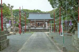 Yaganawa, Fukuoka, Kyushu, Giappone - ottobre 26, 2018 mihashira santuario, shinto santuario foto