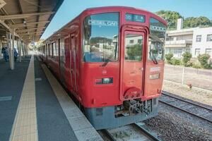 Kumamoto, Kyushu, Giappone - ottobre 19, 2018 jr kyushu treno foto