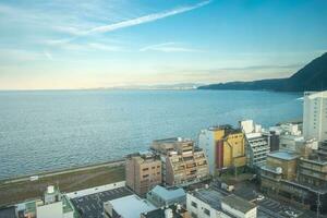 beppu,oita,kyushu,giappone - ottobre 15, 2018 paesaggio urbano Visualizza di beppo città a partire dal beppo Torre foto