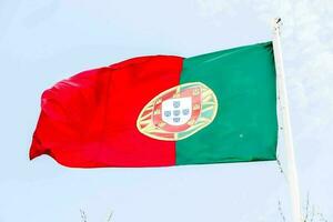 bandiera del Portogallo sventola foto