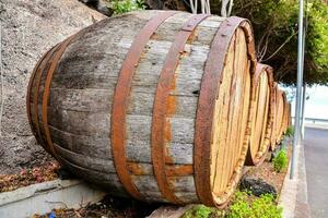 vecchia botte di legno foto