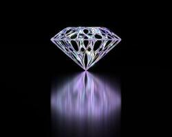 astratto diamante wireframe stile colorato corpo colore 3d interpretazione foto