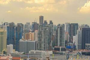 centro orizzonte, paesaggio urbano di Singapore foto