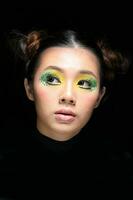 asiatico donna moda trucco foto
