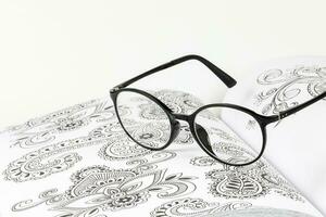 occhiali spettacoli ottico bicchiere foto