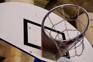 attrezzature sportive per canestro da basket di strada foto