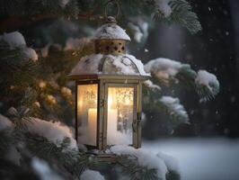 il Magia di gelido Natale vigilia foto