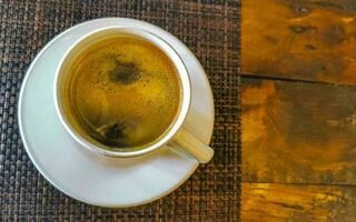 tazza di Americano nero caffè nel ristorante Messico. foto
