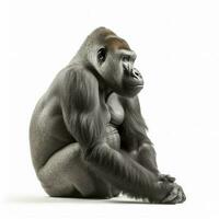 giovane silverback gorilla, creare ai foto