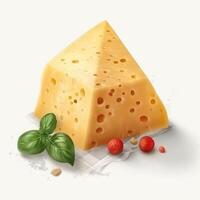 parmigiano reggiano è un' difficile strutturato formaggio fatto a partire dal di mucca latte. ai generato. foto