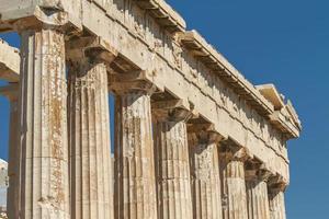 Partenone sull'Acropoli di Atene in Grecia foto