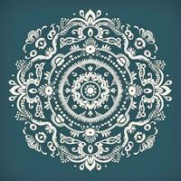 lusso ornamentale mandala design sfondo nel oro colore , creare ai foto