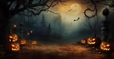 Halloween spaventoso sfondo. illustrazione ai generativo foto