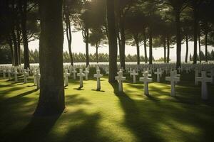 nazionale cimitero, creare ai foto