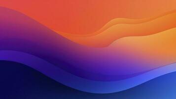 Due tono arancia e viola e blu pendenza, Bellissima, semplice , liscio, creare ai foto