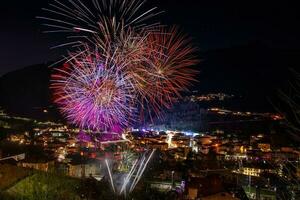 fuochi d'artificio per il patronale Festival foto