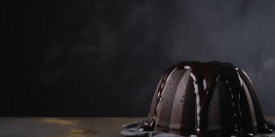 delizioso cioccolato torta dolce ai generato foto