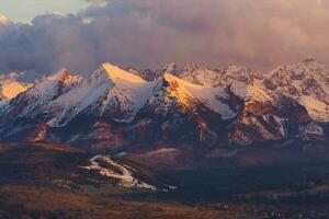 panoramico tatra montagna foto