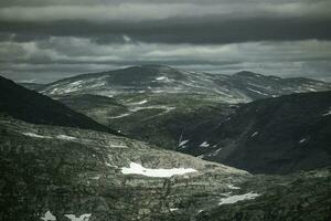 drammatico roccioso vestland contea paesaggio vicino geiranger foto