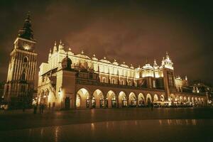 Cracovia principale piazza Polonia foto