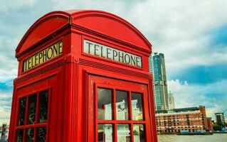 Londra rosso telefono scatola foto
