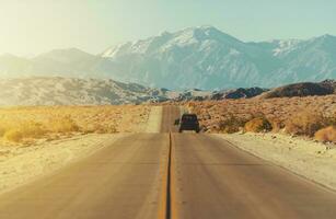 California coachella valle deserto strada foto