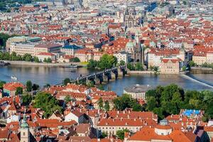 praga vecchio cittadina paesaggio urbano foto