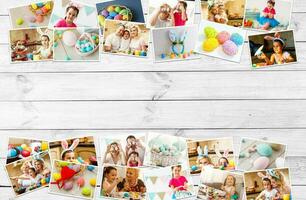collage di fotografie per Pasqua celebrazione