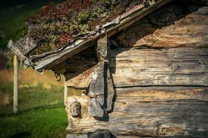 di legno cabina avvicinamento foto