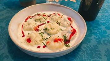 georgiano cibo khinkali, khinkali sfondo foto