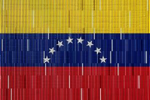 bandiera di il Venezuela su un' strutturato sfondo. concetto collage. foto