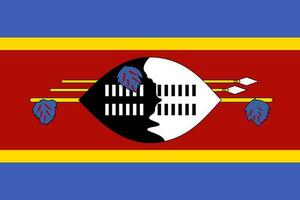 il nazionale bandiera di Swaziland eswatini bandiera. ufficiale colori e proporzione correttamente. regno di eswatini bandiera. illustrazione. foto