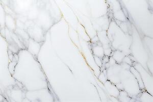 minimalista ricco marmorizzazione piastrella struttura per interno design. lusso 3d interpretazione di bianca e oro marmo sfondo. ai generato foto
