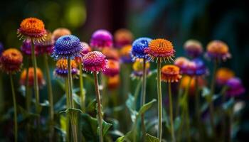 vivace gerbera margherita nel prato, un' bellezza nel natura generato di ai foto