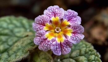 fresco rosa petali adornano il ornato ortensia nel il prato generato di ai foto