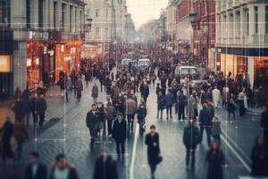 viso riconoscimento sistema nel strada sorveglianza macchine fotografiche. generativo ai foto