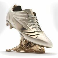 calcio calcio scarpe throphy ai generato foto