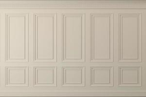 parete classica di pannelli di legno biege