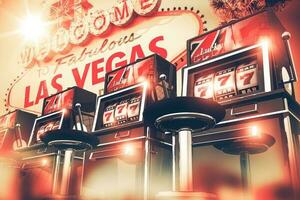 fessura Giochi nel vegas concetto foto