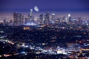 los angeles di notte foto