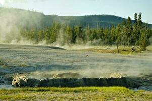 geyser bacino Yellowstone foto