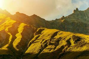 alpino montagna tramonto foto