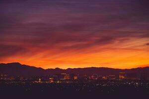 las vegas panoramico orizzonte foto